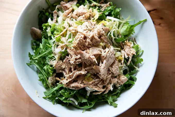 Fresh Ingredients for Roast Chicken Salad