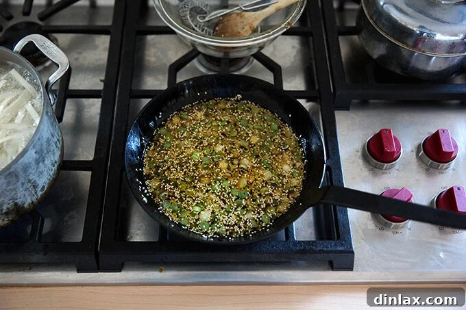 Sichuan Chili Express 8 How to make Chinese noodles with chilies, scallions, and cabbage.