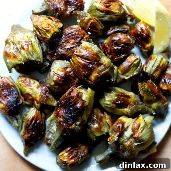 A plate of crispy baby artichokes.