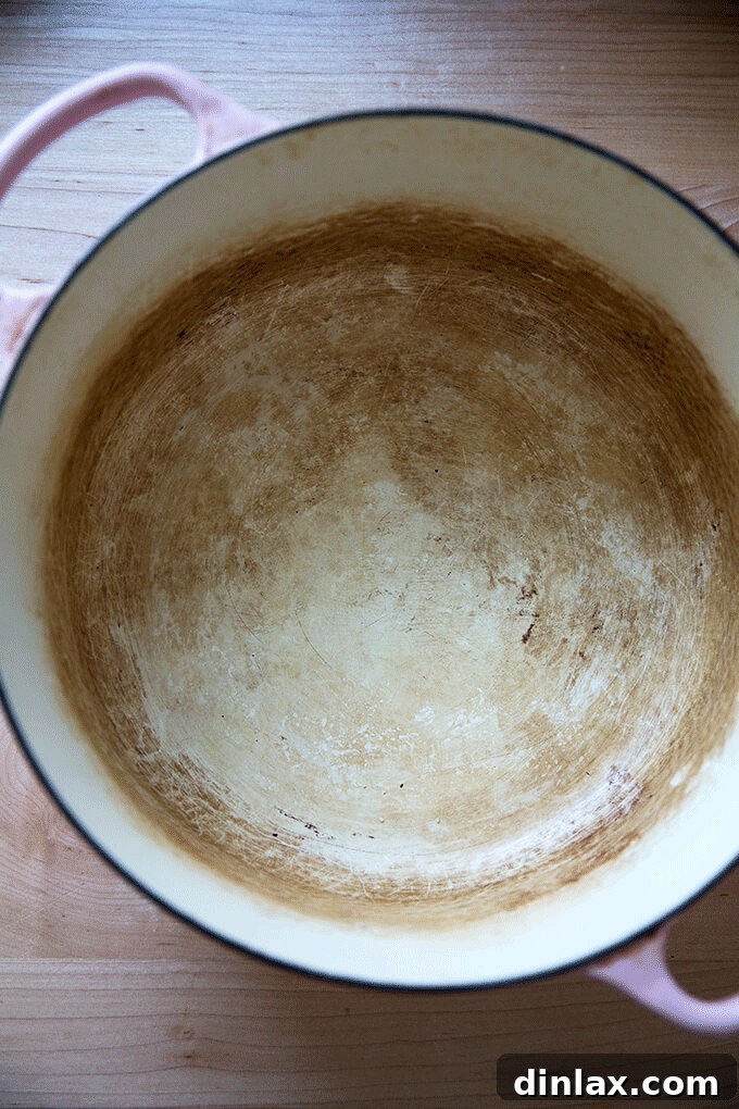 Restore Your Le Creuset Cookware's Luster 2 Sparkling clean Le Creuset Dutch Oven after thorough cleaning