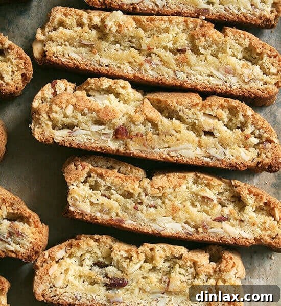 Vanilla-almond biscotti, a delicious Italian cookie