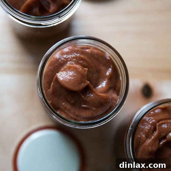 Marisa McClellan's apple-date butter, ready to be processed