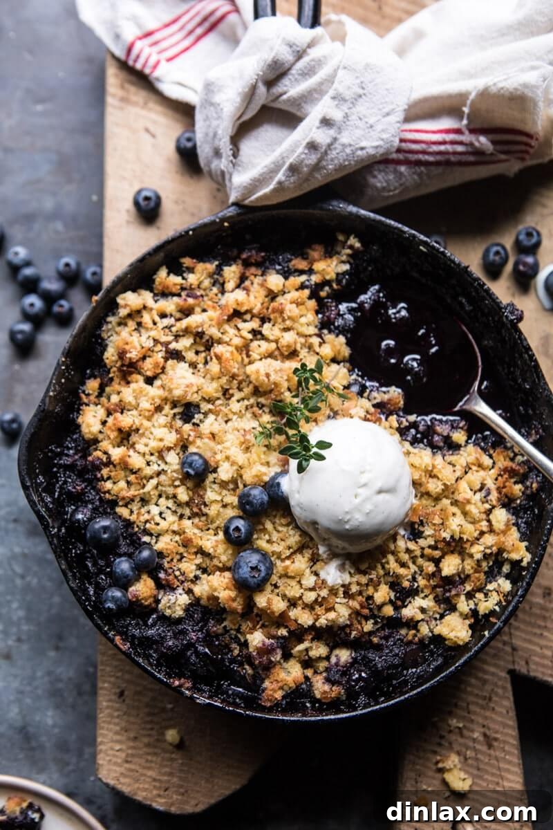 Bread Toast Crumbs' Second Anniversary: 15 Must-Try Web Recipes 15 Sweet Blueberry Brown Betty by Half Baked Harvest, a comforting dessert