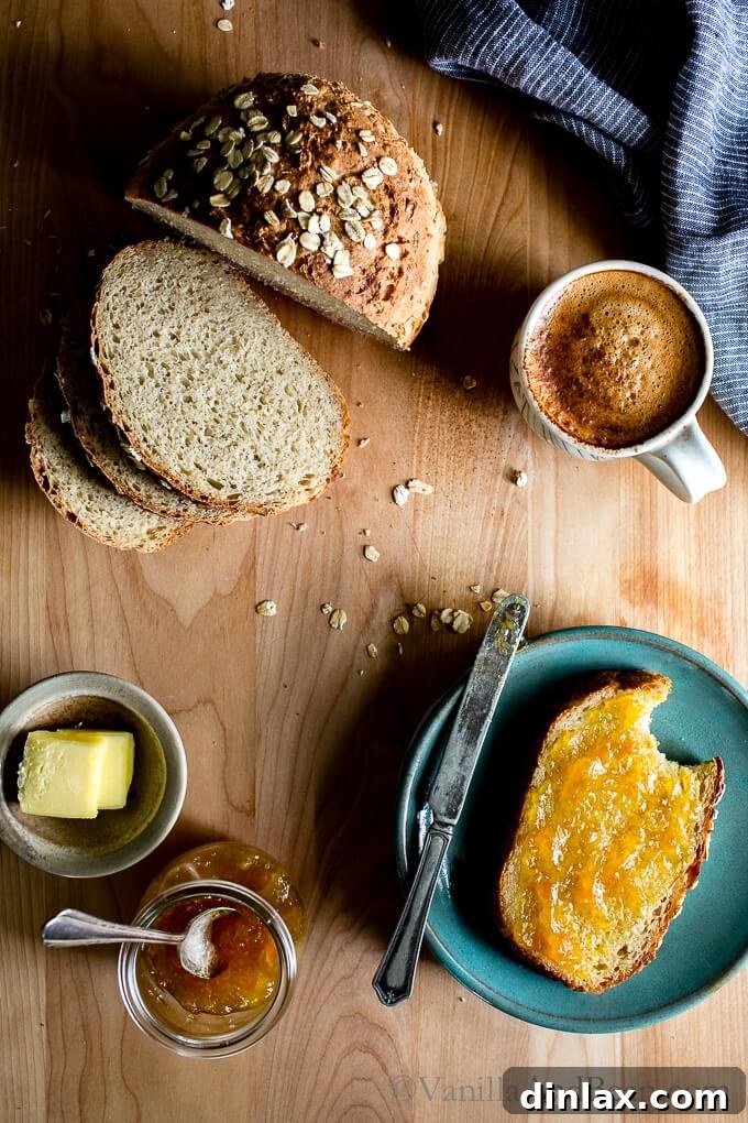 Bread Toast Crumbs' Second Anniversary: 15 Must-Try Web Recipes 9 Wholesome Oatmeal Maple Bread by Vanilla & Bean, a naturally sweetened loaf