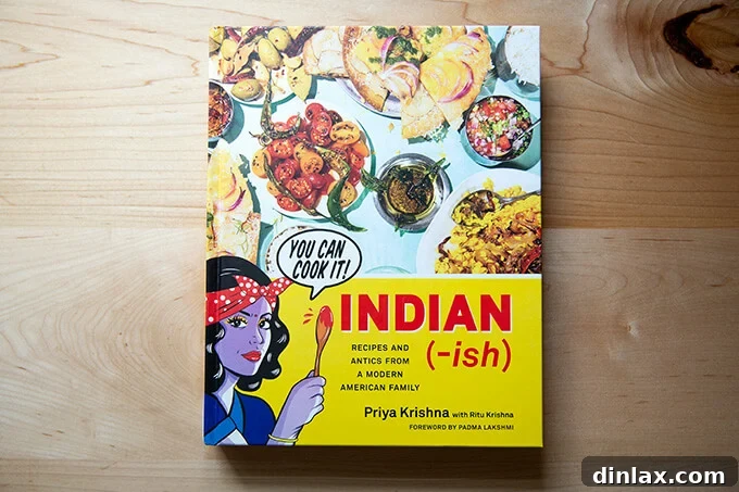The cover of Priya Krishna's 'Indian-ish' cookbook, a source of inspiring and accessible Indian recipes.