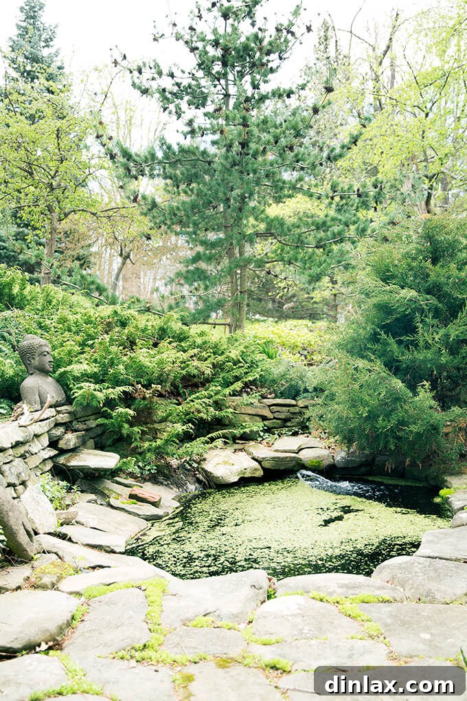 Margaret Roach's tranquil backyard pond, a haven for wildlife and a serene garden feature.