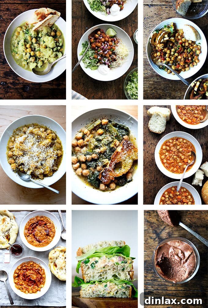 10 Essential Chickpea Recipes You Need Today 2 A vibrant montage of images depicting various delicious recipes made with chickpeas, highlighting their versatility and appeal.