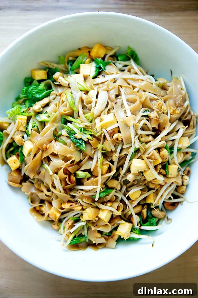 Continental's Signature Rad Na Noodles 8 A bowl of freshly made rad na Thai noodles.