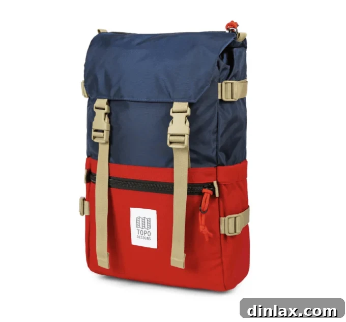 A Topo Designs Rover Pack, a durable and versatile backpack for adventure and daily use.