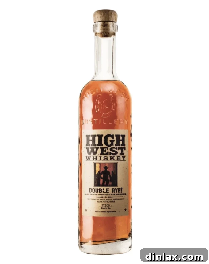 High West Whiskey Double Rye bottle, a recommended spirit for whiskey enthusiasts.