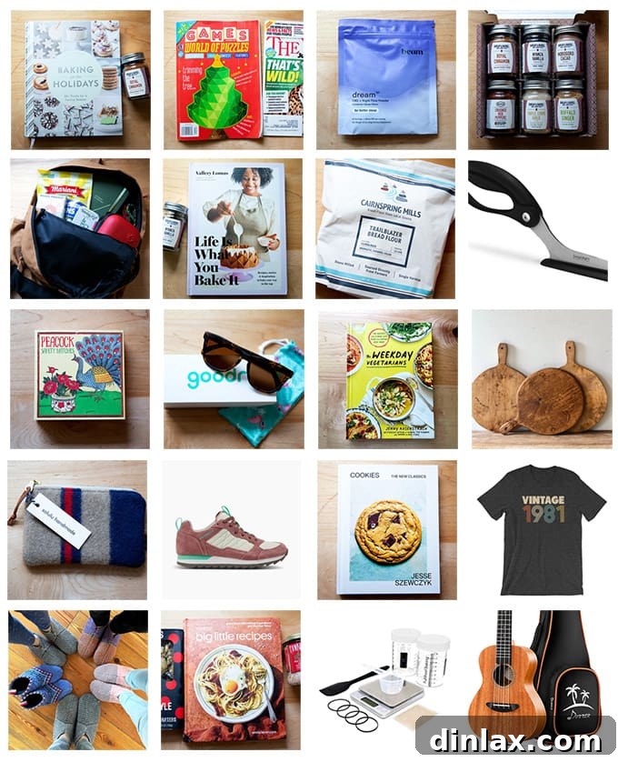 The 2021 Holiday Gift Edit 2 A festive holiday gift montage featuring various thoughtful presents and decorations.