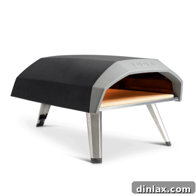 The 2021 Holiday Gift Edit 22 A sleek Ooni Koda outdoor pizza oven, ready to bake perfect pizzas.