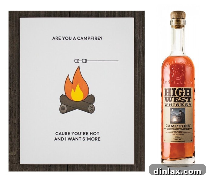 The 2021 Holiday Gift Edit 32 A bottle of High West Campfire Whiskey, a unique blend for sipping.