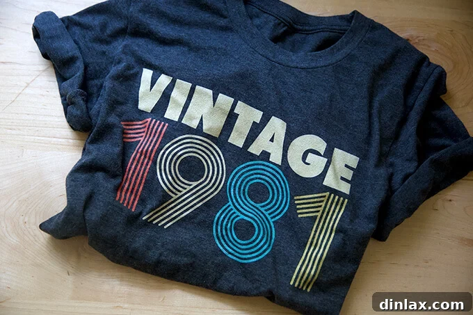 The 2021 Holiday Gift Edit 36 A stylish vintage 1981 t-shirt, celebrating a 40th birthday with retro flair.