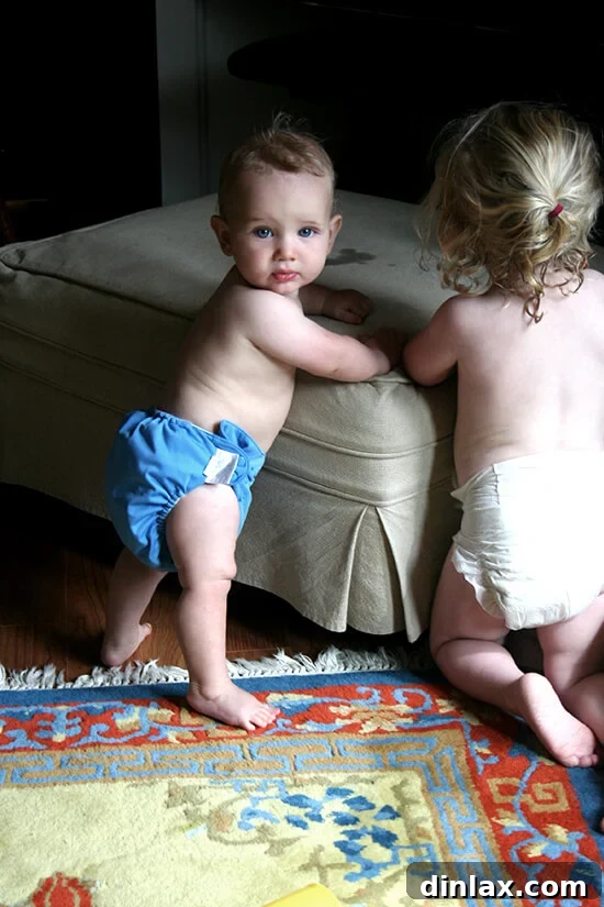 Two children playing outside on a sunny day