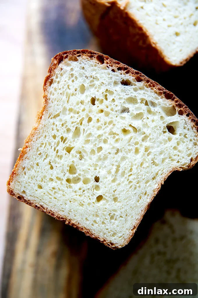 A halved loaf of brioche.