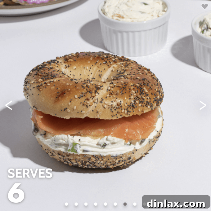A delightful GoldBelly Bagel & Lox spread, showcasing fresh bagels and smoked fish, ready for a special brunch.