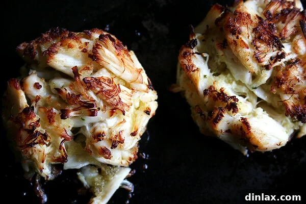 just-broiled crab cakes just-broiled crab cakes