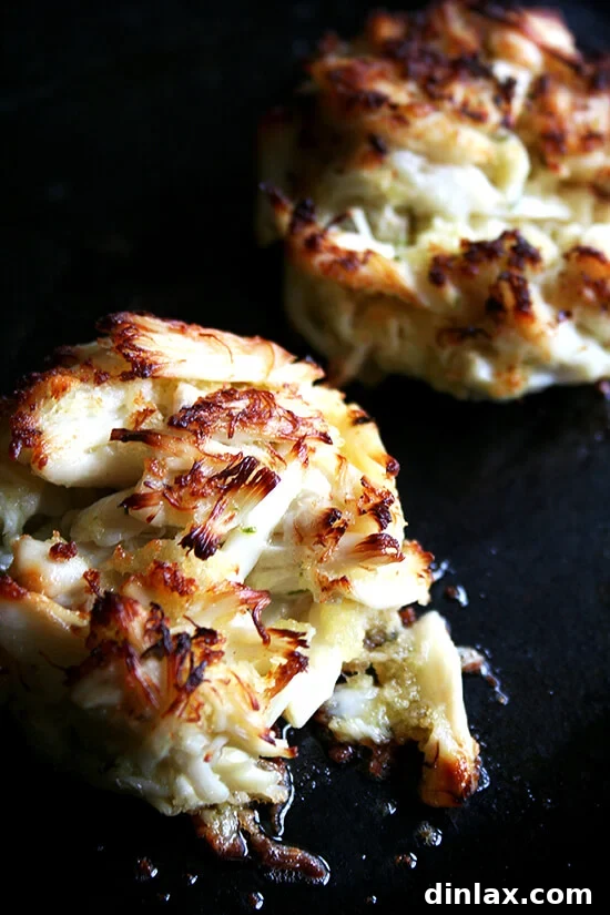 Broiled, lightly seasoned, meaty, Dockside crabcakes embody everything I hope for in a crabcake. Because the cakes are broiled, the cakes can (and should) be delicately and loosely formed. A nearly falling-apart crab cake will ensure that the mayonnaise and panko (or pulverized Saltines or bread crumbs or whatever you are using) are doing their job as binders but nothing more. // alexandracooks.com Broiled, lightly seasoned, meaty, Dockside crabcakes embody everything I hope for in a crabcake. Because the cakes are broiled, the cakes can (and should) be delicately and loosely formed. A nearly falling-apart crab cake will ensure that the mayonnaise and panko (or pulverized Saltines or bread crumbs or whatever you are using) are doing their job as binders but nothing more. // alexandracooks.com