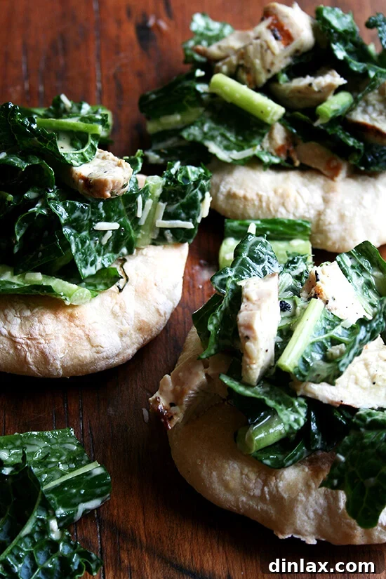 Grilled Chicken Caesar Salad Piadines