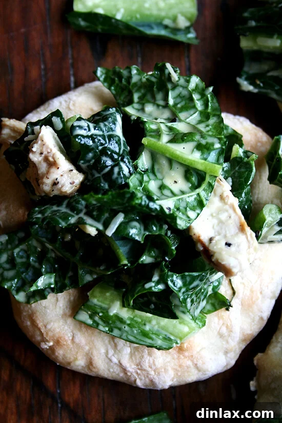 Grilled Chicken Caesar Salad Piadines