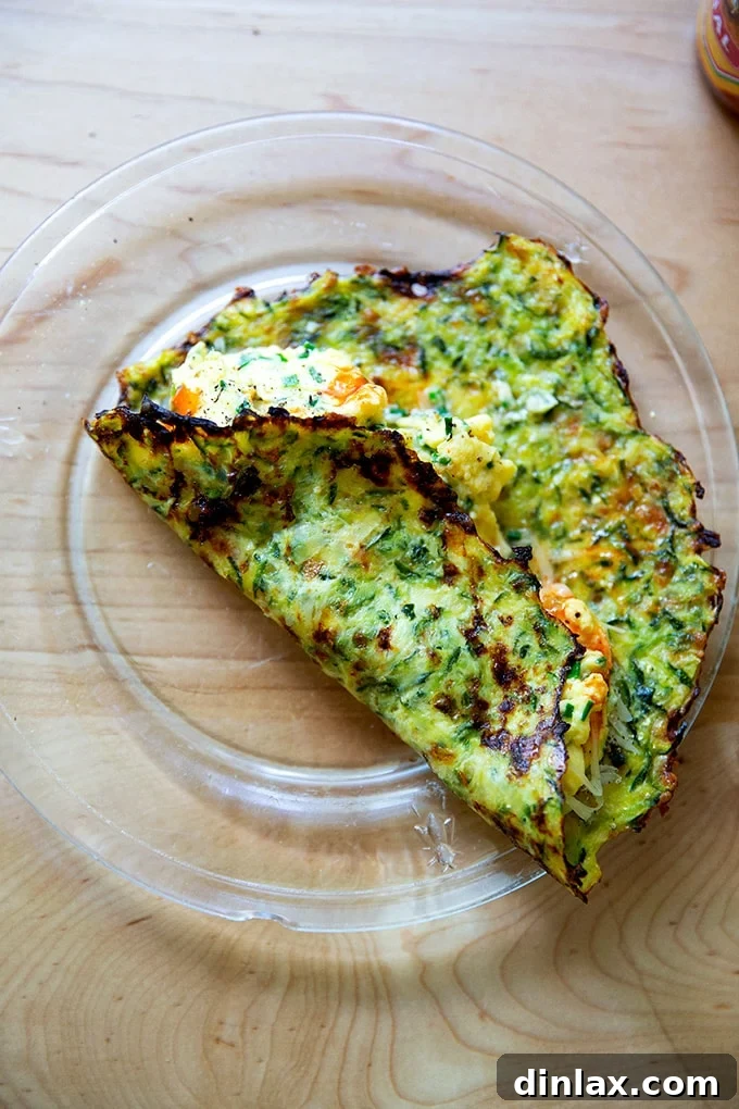 Zucchini tortillas breakfast taco.