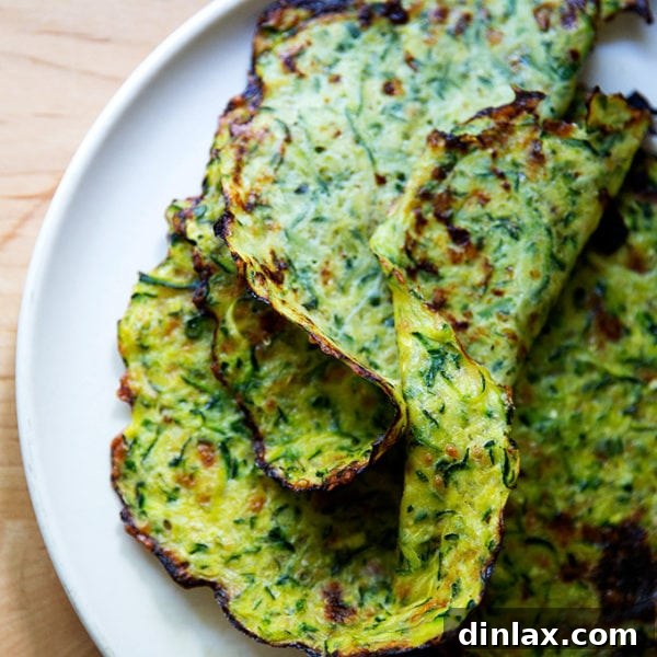 Zucchini tortillas on a plate.