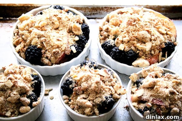 Nectarine and Blackberry crostatas