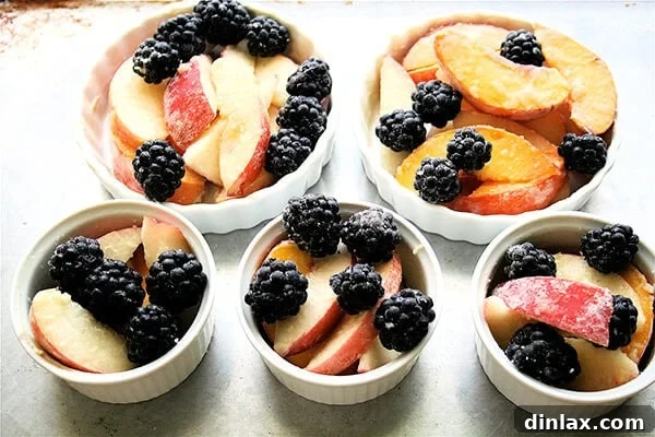 Nectarine and Blackberry crostatas
