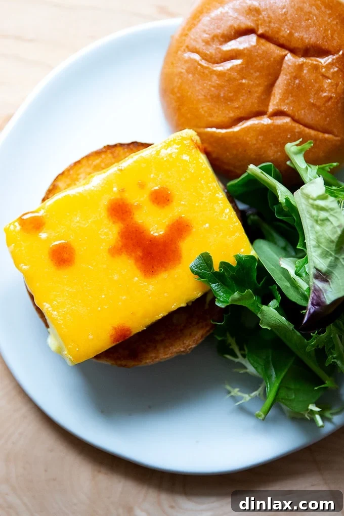 Flour Bakery's Golden Eggwich 2 Brioche egg sandwich on a plate.