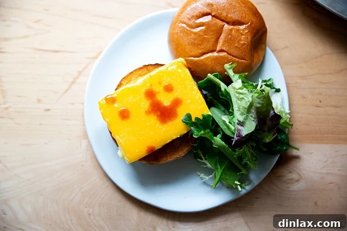 Flour Bakery's Golden Eggwich 11 Brioche egg sandwich on a plate.