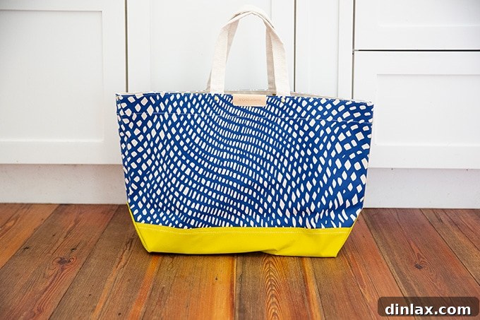 15 Perfect Mothers Day Gifts 8 Another view of the Angela Adams tote bag, highlighting its spaciousness and vibrant interior.