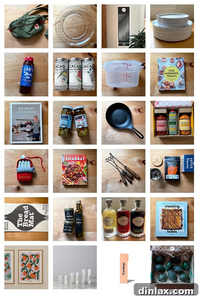 A curated montage of thoughtful holiday gift ideas