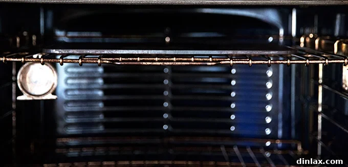 The original Baking Steel heating up inside an oven