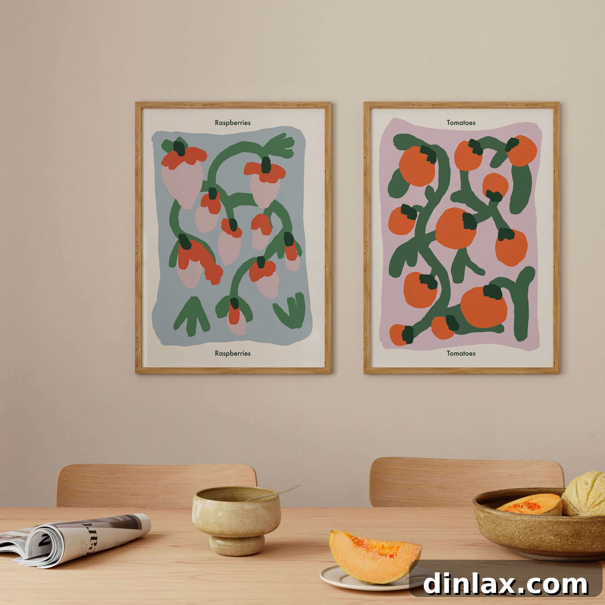 Vibrant art print by Emma Make, ideal for home decor