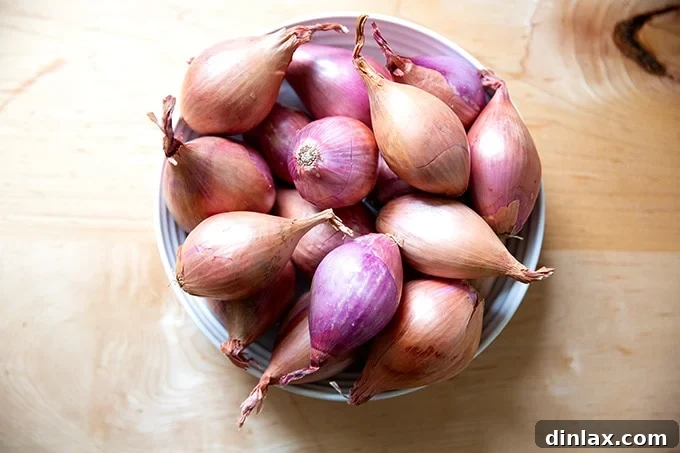 Golden Roasted Green Beans with Sweet Shallot Glaze 3 A bowl of shallots.