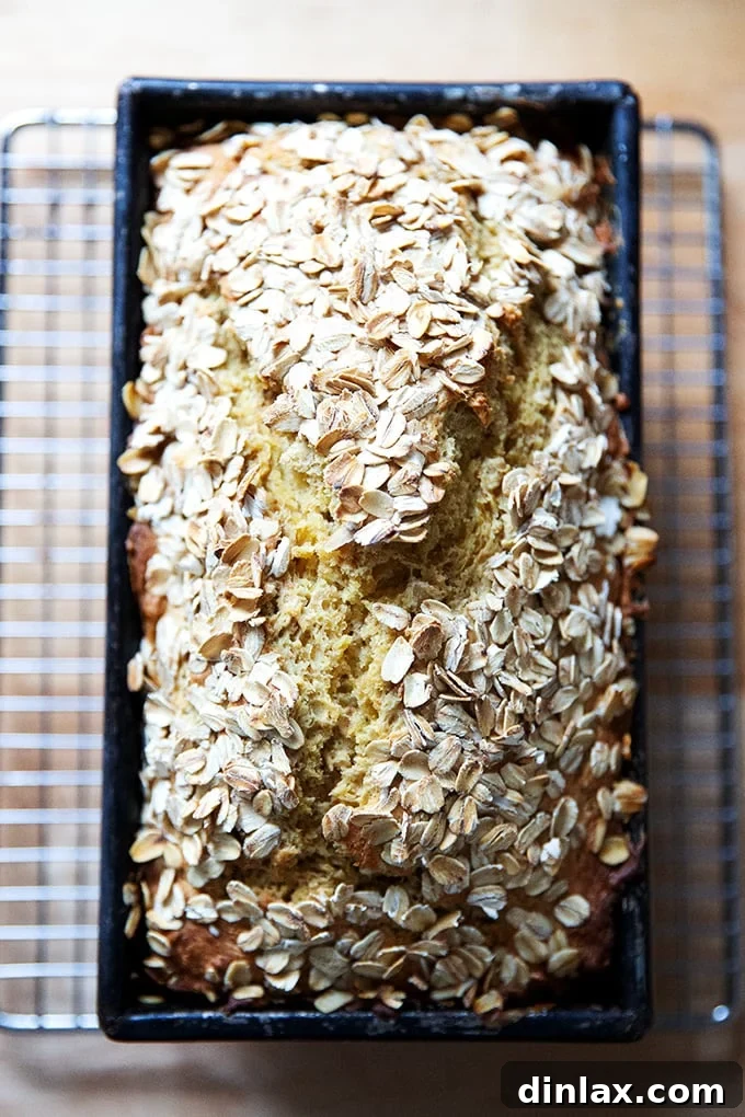 A perfectly baked loaf of Irish brown bread, fresh out of the oven.