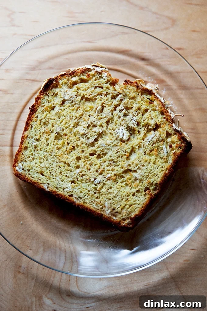 A slice of Irish brown bread, perfectly toasted to a golden crisp.