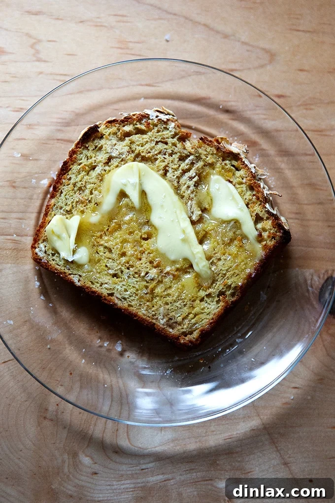 Toasted Irish brown bread generously slathered with rich Kerrygold butter.