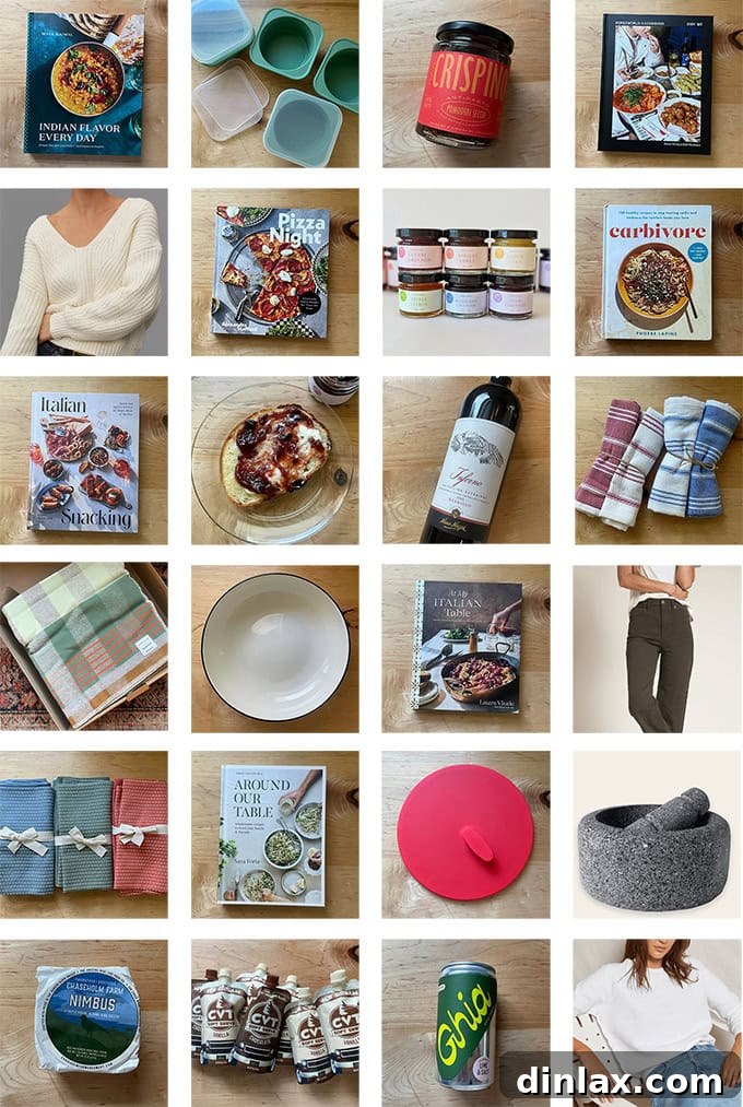 Perfect Gifts for Mom 2 A curated montage of delightful Mother's Day gift ideas, including cookbooks, artisanal foods, and comforting home items.