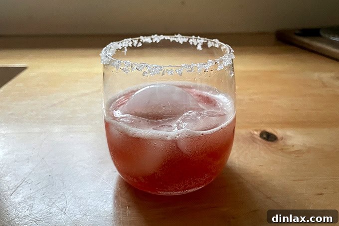 Perfect Gifts for Mom 17 A Ghia drink in a glass with lime.