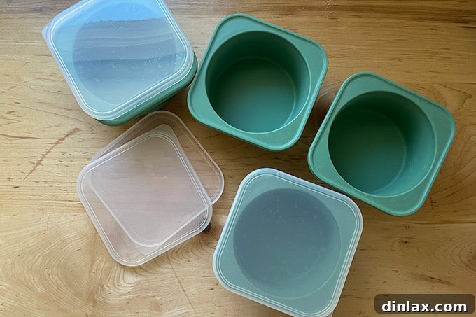 Perfect Gifts for Mom 4 Stack of four transparent pizza dough storage containers.