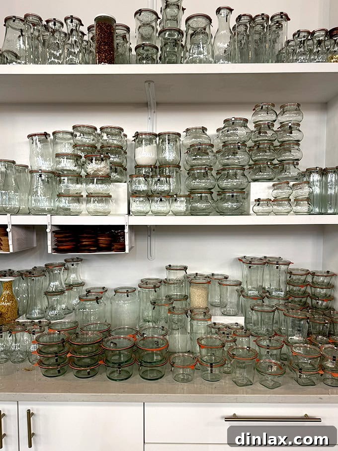 Festive Gift Ideas 2024 20 A selection of Weck Jars in a store.