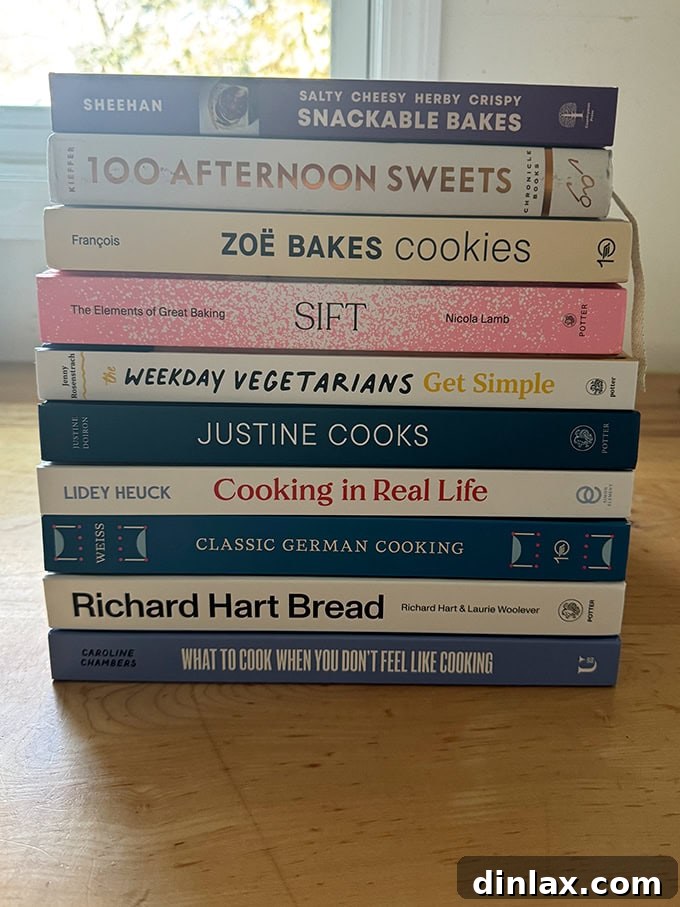 Festive Gift Ideas 2024 22 A stack of cookbooks.