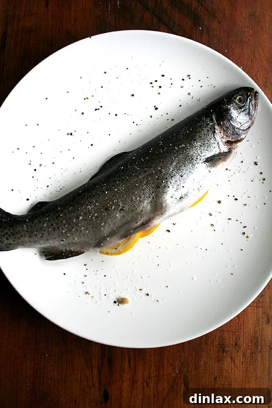 whole trout Fresh whole trout ready for grilling