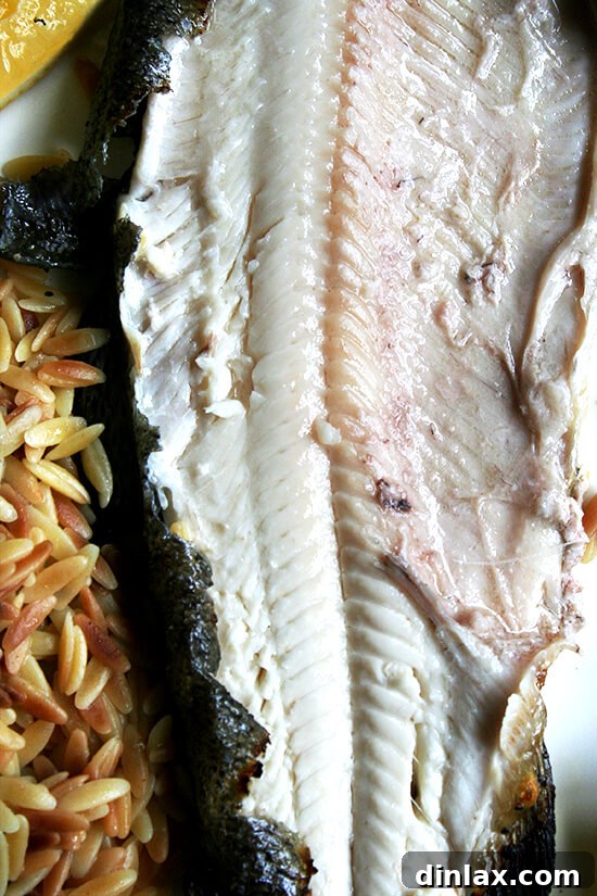 trout meat Flaky, tender trout meat after grilling