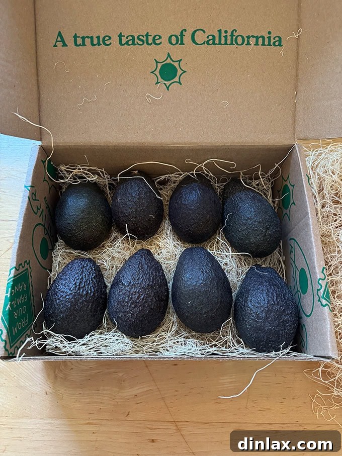 Mother's Day Gift Inspiration 24 A beautifully packed box of fresh Primavera avocados, ready for enjoyment.