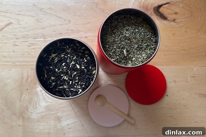 Mother's Day Gift Inspiration 30 Two exquisitely designed Japanese-style tea tins, perfect for storing favorite blends.