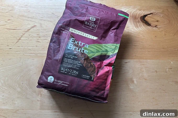 Mother's Day Gift Inspiration 26 A bag of premium Cacao Barry Extra Brute cocoa powder.