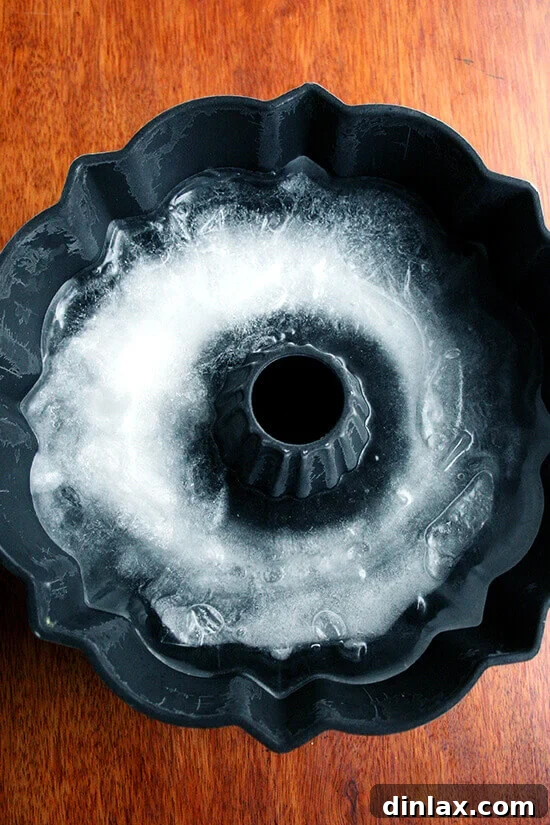 An ingenious ice ring, molded in a Bundt pan, ideal for keeping punch perfectly chilled without diluting its rich flavor.